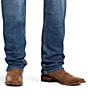 Color:Blue - Image 6 - M2 Relaxed Stirling Stretch Bootcut Blue Jeans