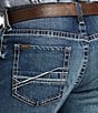 Ariat M4 Preston Relaxed Fit Bootcut Jeans, Color:Blue - Image 4