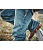 Color:Indigo - Image 4 - M4 Low Rise Boundary Bootcut Jeans
