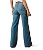 Ariat Mavis Stretch Denim High Rise Flat Front Full Length Frayed Hem Jeans - Image 2