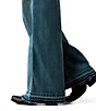 Ariat Mavis Stretch Denim High Rise Flat Front Full Length Frayed Hem Jeans - Image 4