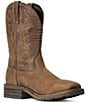 Color:Distressed Brown - Image 1 - Men's Hybrid Patriot H20 Waterproof Western Boots