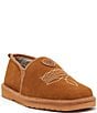 Ariat Men's Lasso Suede Slippers, Color:Chestnut - Image 1