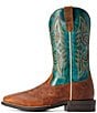 Color:Fiery Brown Crunch/Emerald Green - Image 3 - Men's Wild Thang Western Boots