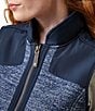 Color:Navy - Image 5 - Millbrae Mock Neck Wool Blend Zip Front Vest