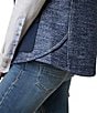 Color:Navy - Image 6 - Millbrae Mock Neck Wool Blend Zip Front Vest