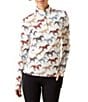 Ariat Painted Ponies Print Lowell 3.0 1/4 Zip Baselayer, Color:Painted Ponies Print - Image 1