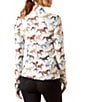 Ariat Painted Ponies Print Lowell 3.0 1/4 Zip Baselayer, Color:Painted Ponies Print - Image 2