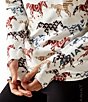 Ariat Painted Ponies Print Lowell 3.0 1/4 Zip Baselayer, Color:Painted Ponies Print - Image 4