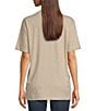 Ariat Printed Graphic Crew Neckline Short Sleeve Tee Shirt, Color:Oatmeal Heather - Image 2