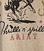 Ariat Printed Graphic Crew Neckline Short Sleeve Tee Shirt, Color:Oatmeal Heather - Image 4