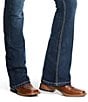 Ariat R.E.A.L Mid Rise Stretch Denim Embroidered Pocket Bootcut Jeans, Color:Gemstone - Image 6