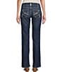 Color:Blue - Image 2 - Real Mr Everlee Stretch Mid-Rise Straight Leg Denim Jeans