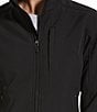 Ariat REAL Shadow Print Long Sleeve Stand Collar Softshell Zip Front Jacket, Color:Black - Image 3