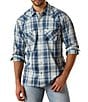 Ariat Retro Heathcliff Long Sleeve Plaid Woven Shirt - Image 1