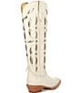Color:White - Image 2 - Saylor Leather Laser Cut Western Boots