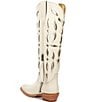 Color:White - Image 3 - Saylor Leather Laser Cut Western Boots