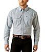 Ariat Sherwyn Classic Fit Long Sleeve Printed Woven Shirt, Color:White - Image 1