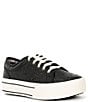 Ariat Skylar Floral Embossed Leather Lace-Up Platform Sneakers,All Products : American Fashion Style Bags On Sale