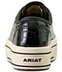 Ariat Skylar Luxe Croco Embossed Leather Lace Up Sneakers - Image 2