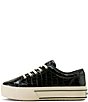 Ariat Skylar Luxe Croco Embossed Leather Lace Up Sneakers - Image 3