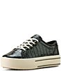 Ariat Skylar Luxe Croco Embossed Leather Lace Up Sneakers - Image 4