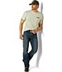 Ariat Straight Shooter Short Sleeve T-Shirt, Color:Beige/Khaki - Image 3