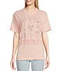 Color:Blushing Rose - Image 1 - Tacky Graphic Short Sleeve Crew Neck T-Shirt