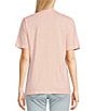 Color:Blushing Rose - Image 2 - Tacky Graphic Short Sleeve Crew Neck T-Shirt