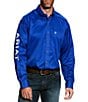 Color:Blue - Image 1 - Team Logo Twill Long-Sleeve Woven Shirt