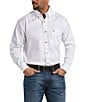 Color:White - Image 1 - Team Logo Twill Long-Sleeve Woven Shirt
