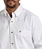 Color:White - Image 3 - Team Logo Twill Long-Sleeve Woven Shirt