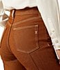 Ariat Ultra High Rise Relaxed Straight Leg Jeans, Color:Brown - Image 4