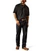 Ariat VentTEK Classic Fit Performance Short Sleeve Solid Woven Western Shirt, Color:Black - Image 3