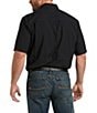Color:Black - Image 2 - VentTek Outbound Classic Fit Performance Short Sleeve Woven Shirt