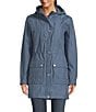 Color:Blue Fin - Image 4 - Waterproof Atherton Cinchable Waist Hooded Jacket