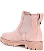 Color:Dusty Rose - Image 3 - Wexford Lug Suede Chelsea Booties