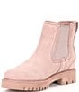 Color:Dusty Rose - Image 4 - Wexford Lug Suede Chelsea Booties