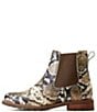 Color:Snake Print - Image 3 - Wexford Snake Print Leather Chelsea Booties