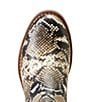 Color:Snake Print - Image 5 - Wexford Snake Print Leather Chelsea Booties