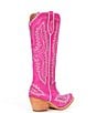Color:Haute Pink Suede - Image 2 - Casanova Tall Suede Western Boots
