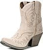 Color:Cloud White - Image 4 - Women's Chandler Suede Western Booties