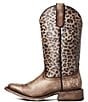 Color:Naturally Distressed Brown - Image 3 - Women's Circuit Savanna Leopard Print Western Mid Boots
