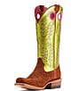 Color:Cognac Roughout - Image 3 - Women's Futurity Boon Leather Western Boots
