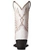 Color:Distressed White - Image 2 - Women's Goldie Leather Snip Toe Western Boots