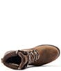 Color:Chocolate - Image 5 - Women's Harper Waterproof Leather Lace-Up Booties