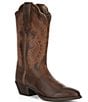 Color:Distressed Brown - Image 1 - Women's Heritage Leather R Toe Stretch Fit Western Boots