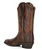 Color:Distressed Brown - Image 3 - Women's Heritage Leather R Toe Stretch Fit Western Boots