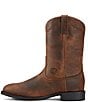 Color:Brown - Image 4 - Women's Heritage Roper Leather Snip Toe Western Boots