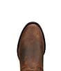 Color:Brown - Image 6 - Women's Heritage Roper Leather Snip Toe Western Boots